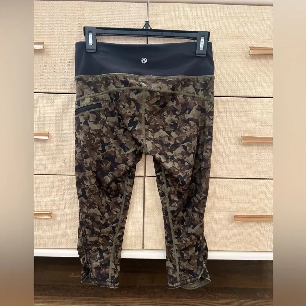 Lululemon Run Top Speed Crop Full-On Luxtreme Mystic Jungle Fatigue camo 4